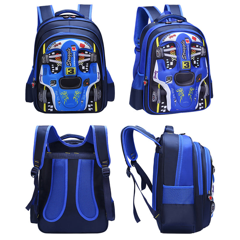 Kids 3D Rac Car Backpack - Diaper Yard Gh