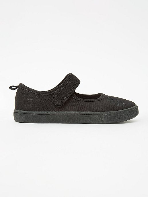 Girls Black Plimsolls - Diaper Yard Gh