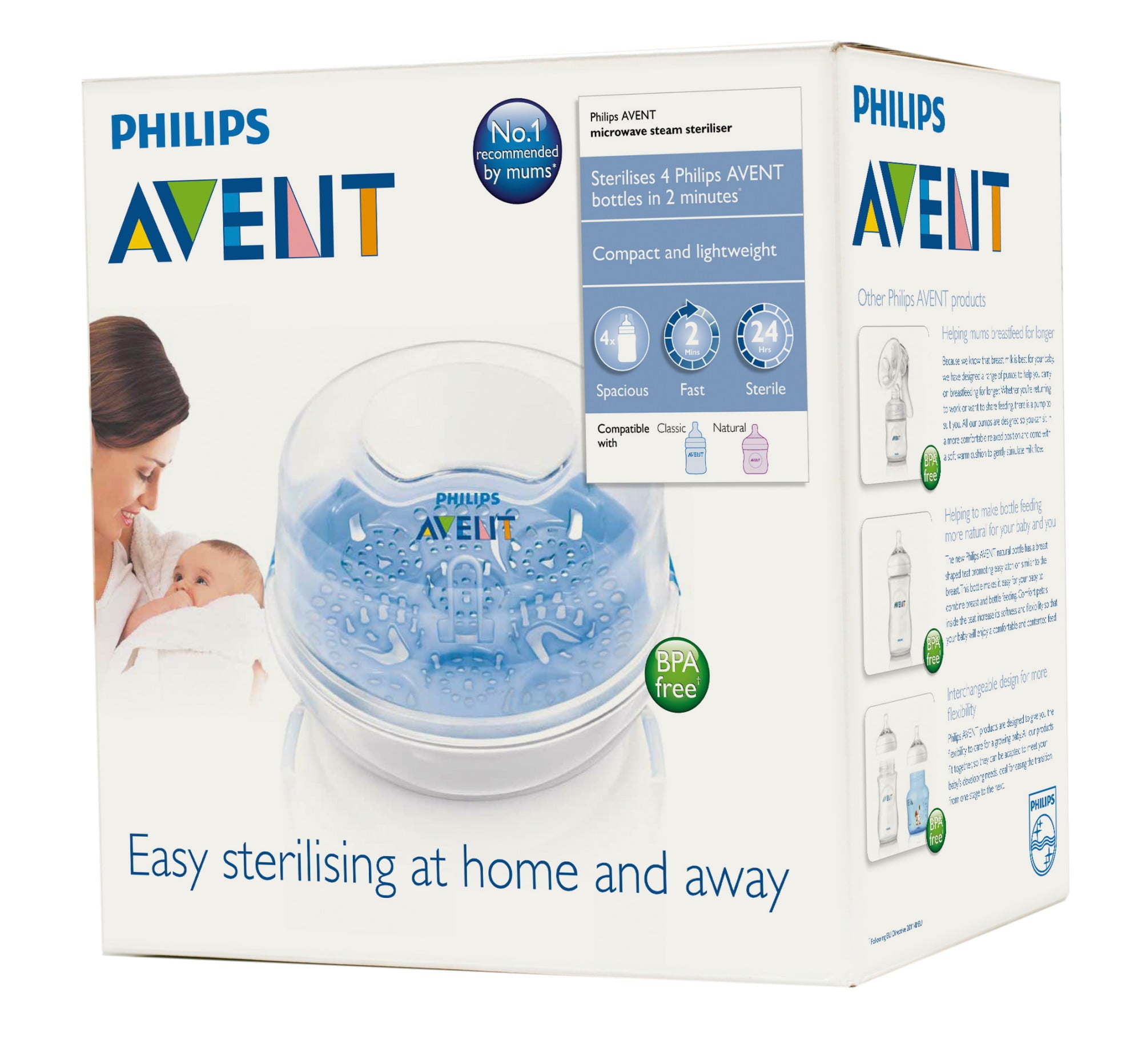 Philips avent hot sale bottle microwave safe