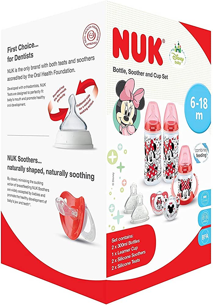 Nuk Disney Feeding Bottle Set 6m+ - Diaper Yard Gh