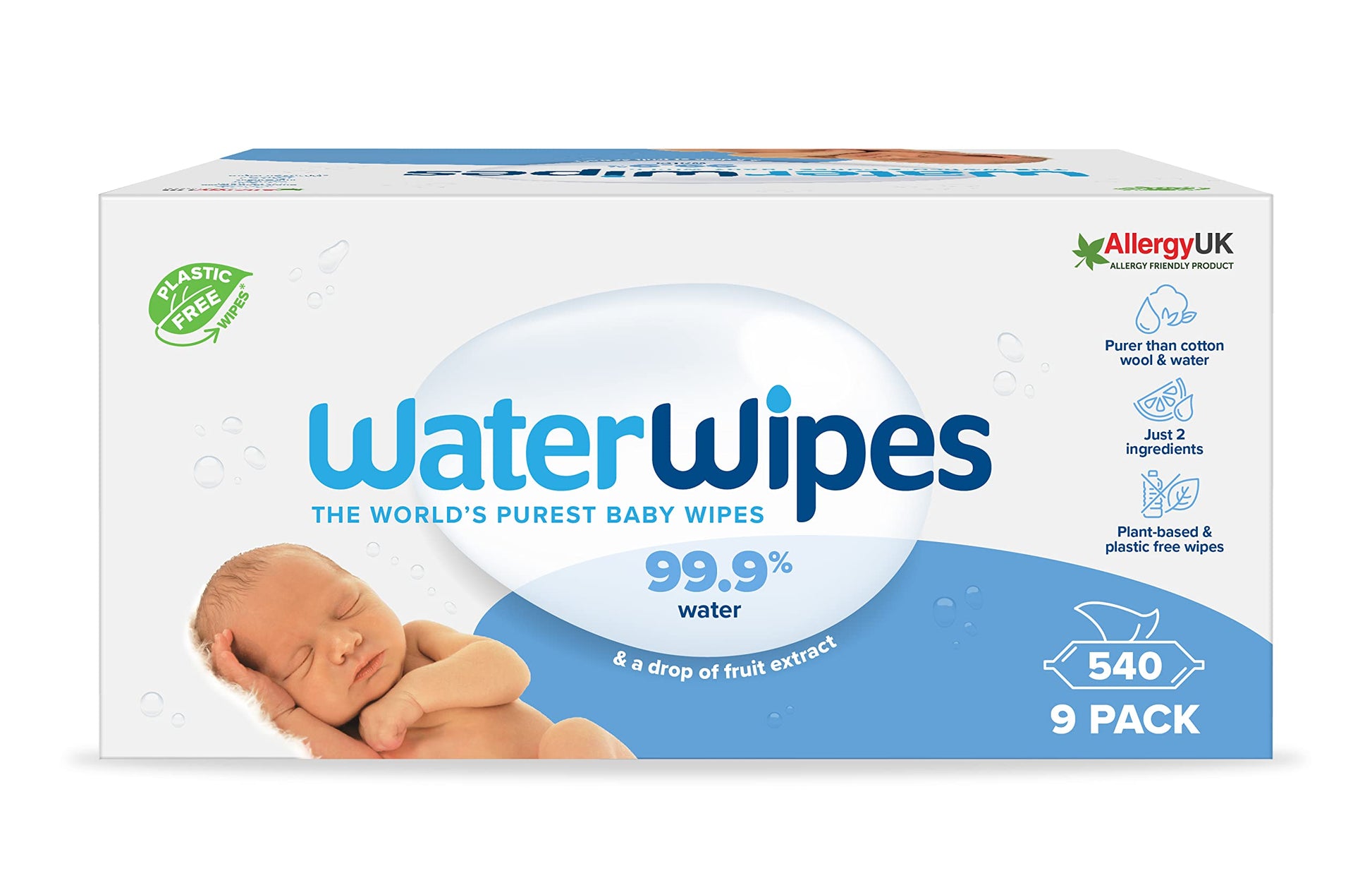 Water Wipes Original Baby Wipes 9 Pack Box - Diaper Yard Gh