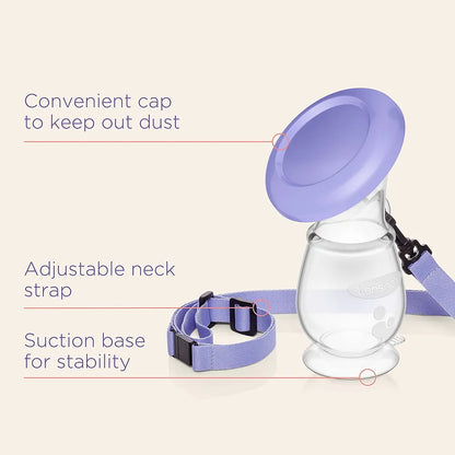 Lansinoh Silicone Manual Breast Pump Collector for Breastmilk - Diaper Yard Gh