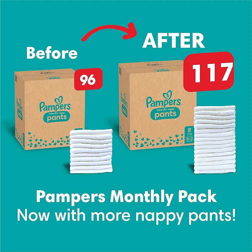 Pampers Size 8 Pullup Nappy Pants - Diaper Yard Gh