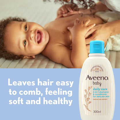 Aveeno Baby Daily Care 2-in-1 Shampoo & Conditioner - Diaper Yard Gh