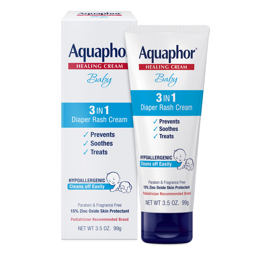 Aquaphor® 3.5 oz. 3 in 1 Baby Diaper Rash Cream - Diaper Yard Gh
