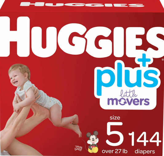 Huggies Plus Little Movers Size 5 - Diaper Yard Gh