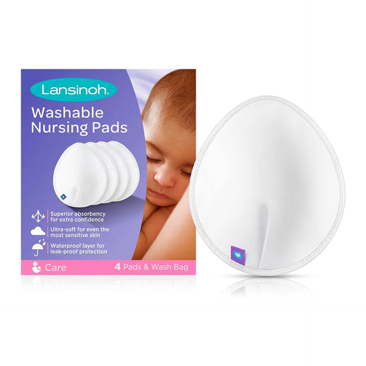 Lansinoh 4 Washable Nursing Pads White - Diaper Yard Gh