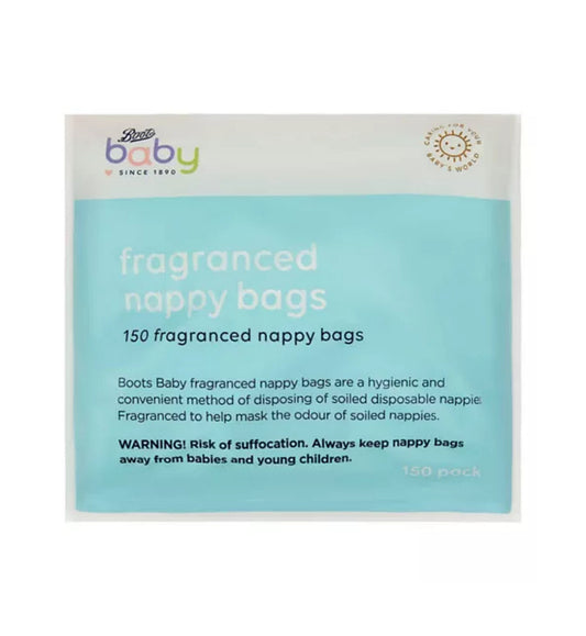 Boots Baby 150 Pack Fragranced Nappy Bags - Diaper Yard Gh