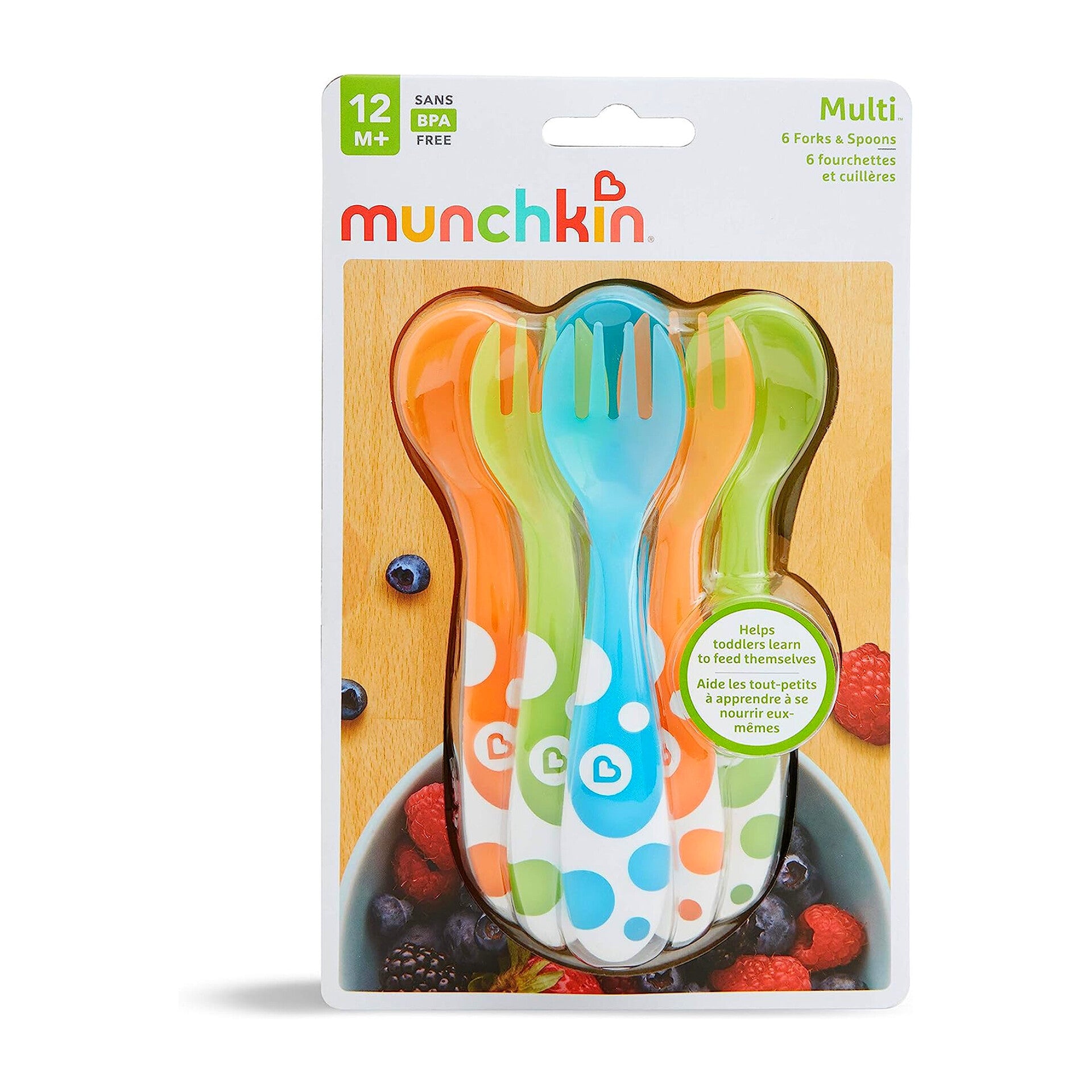 Munchkin® Multi™ Toddler Forks and Spoons, 6 Pack - Diaper Yard Gh