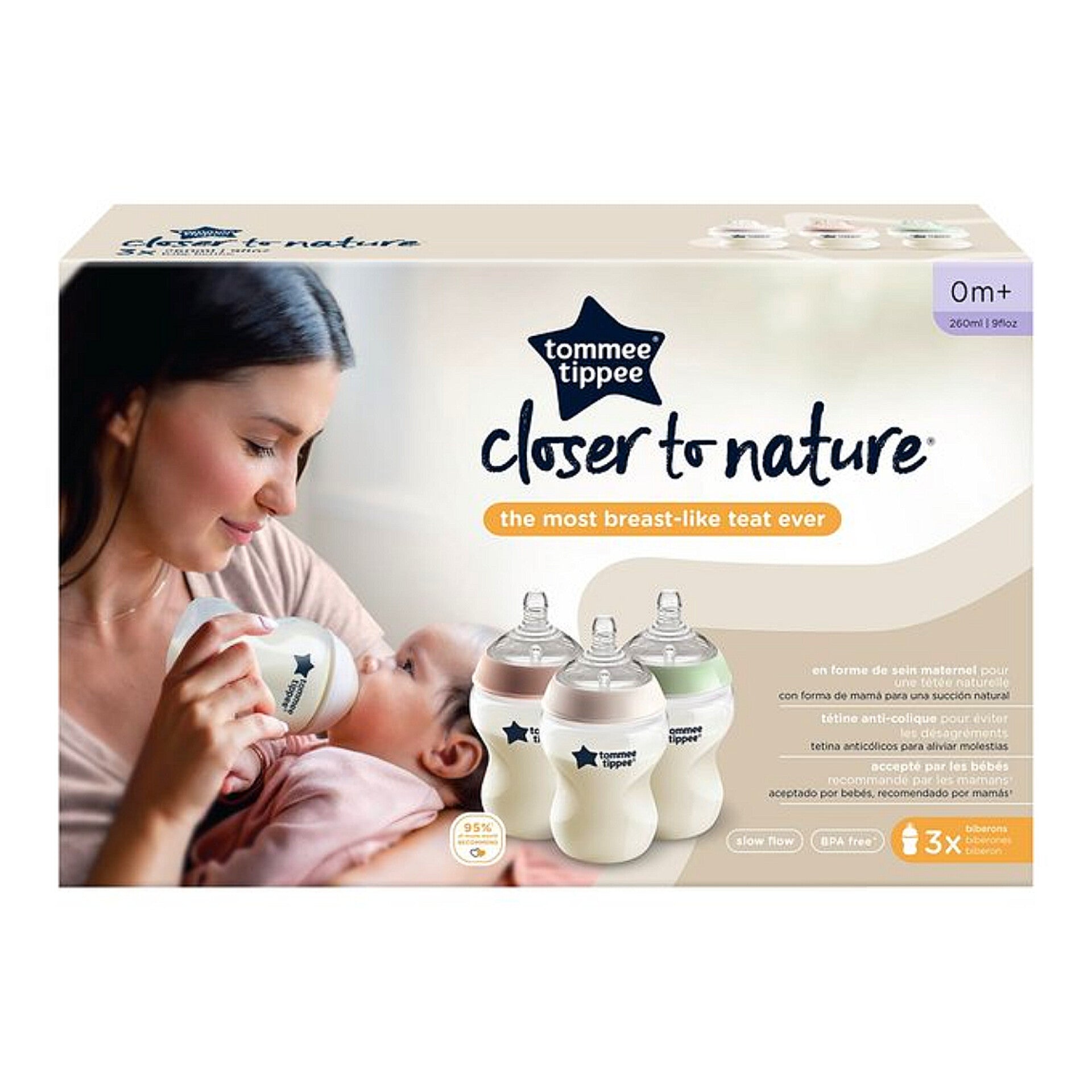 Tommee Tippee Closer To Nature Bottles 0m+ - Diaper Yard Gh