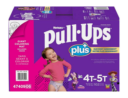Huggies 4T-5T Pull-Ups Plus Training Pants For Girls - Diaper Yard Gh