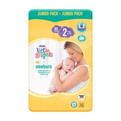 Baby Diapers- Little Angels Newborn Diapers Size 2 Jumbo Pack - Diaper Yard Gh