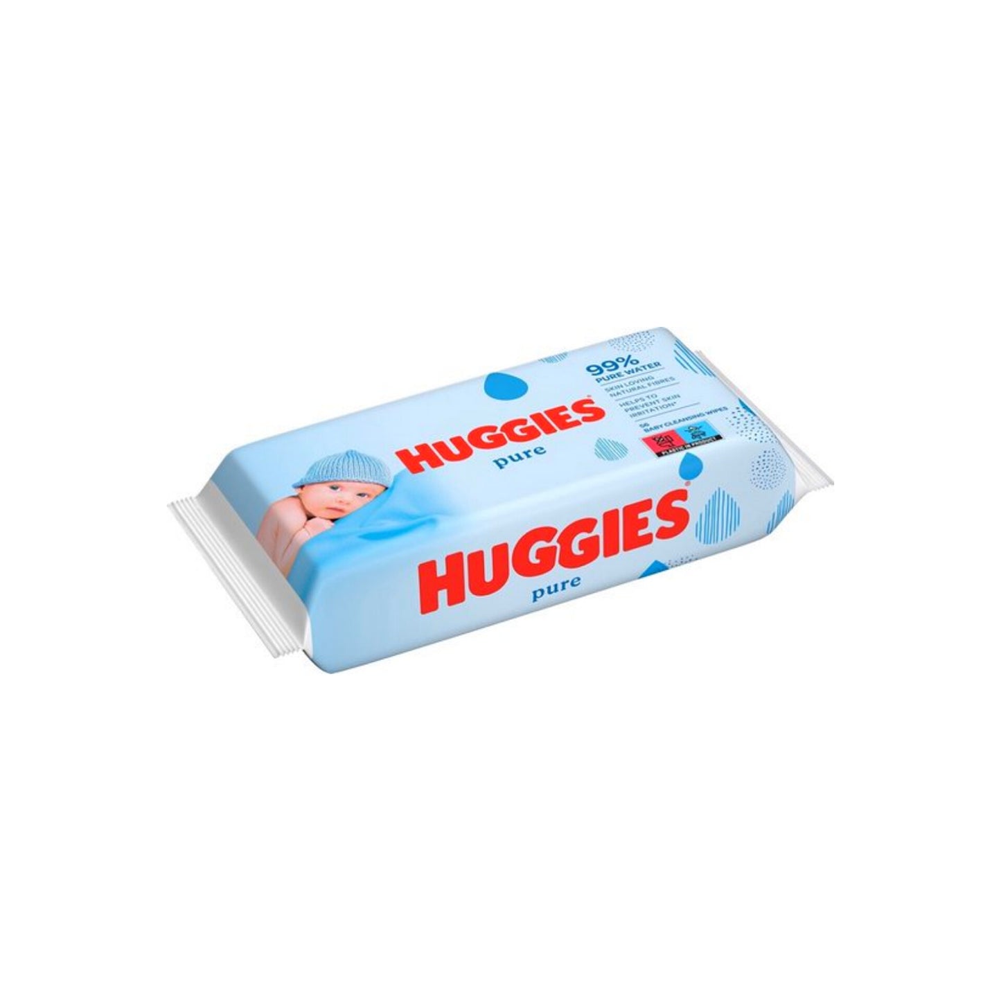 Huggies Pure Baby Wipes 72 Pcs Single Pack - Diaper Yard Gh