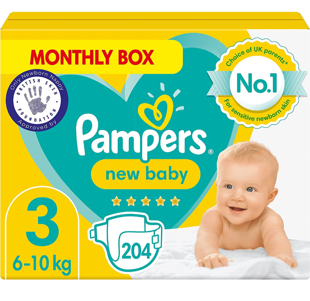 Pampers New Baby Diapers  Monthly Box Size 3 - Diaper Yard Gh