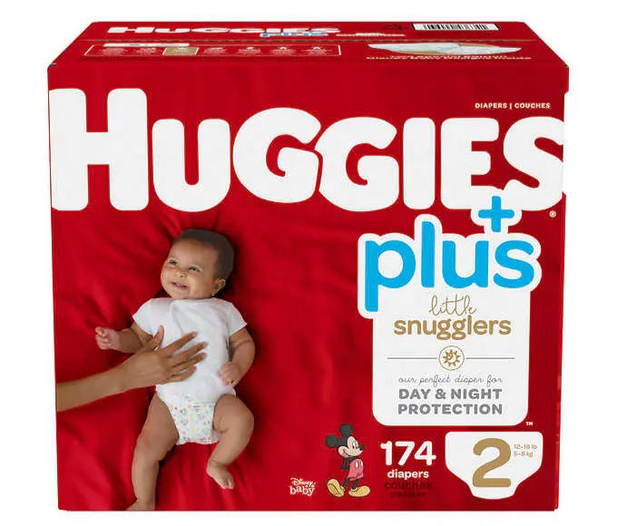 Huggies Little Snugglers Plus Size 2 Newborn Diapers - Diaper Yard Gh