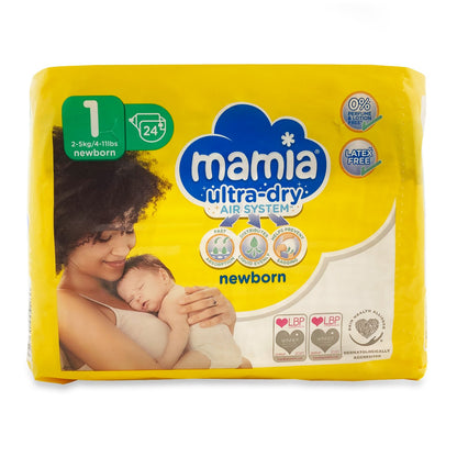 Baby Diapers- Mamia Newborn Diapers Size 1 Mini Pack - Diaper Yard Gh
