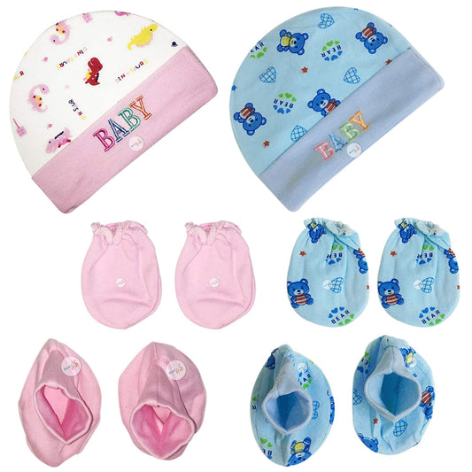Baby Hat, Socks & Mitten Set - Diaper Yard Gh