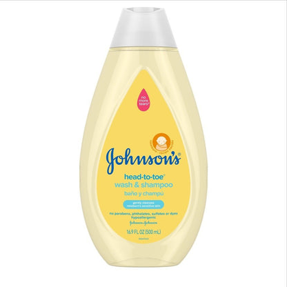 Johnsons Head-to-Toe Wash 500ml - Diaper Yard Gh