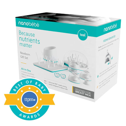 Nanobebe Complete Newborn Baby Bottle Gift Set - Diaper Yard Gh