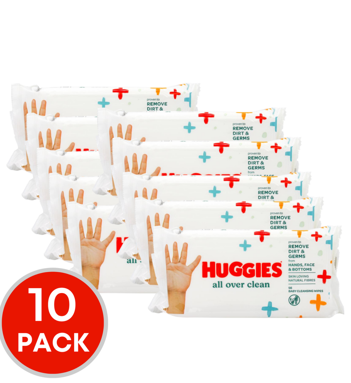 Huggies All Over Clean 10 Pack Box - Diaper Yard Gh