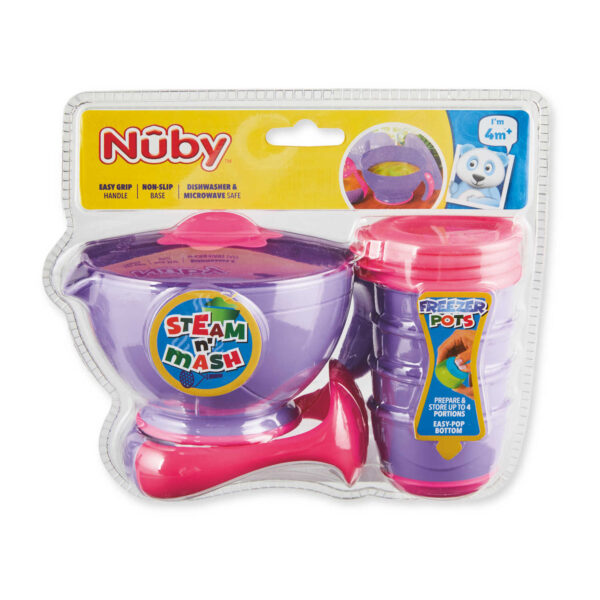 Nuby Steam 'N' Mash Freezer Set - Diaper Yard Gh