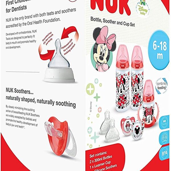 Nuk Disney Feeding Bottle Set 6m+ - Diaper Yard Gh