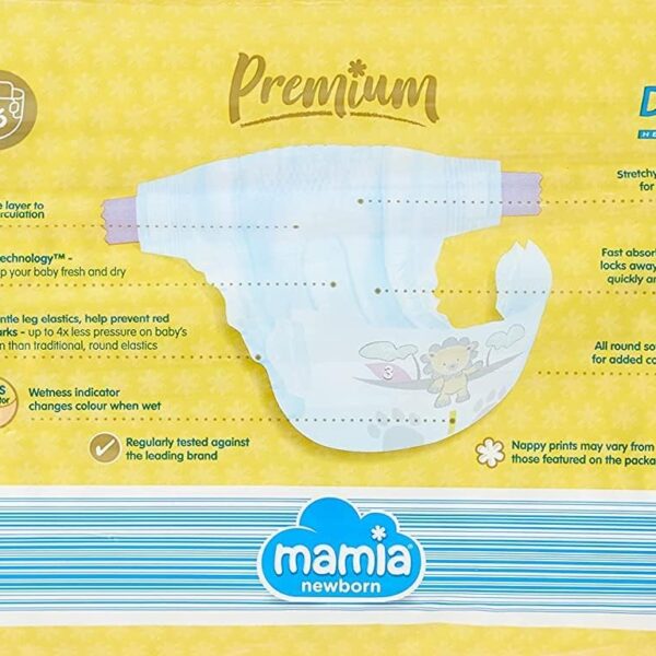 Baby Diapers- Mamia Premium Diapers Size 2 Jumbo Pack - Diaper Yard Gh