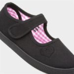 Girls Black Plimsolls - Diaper Yard Gh