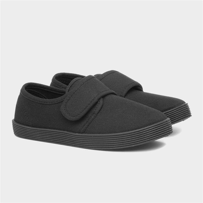 Walkright Black Unisex Plimsolls - Diaper Yard Gh