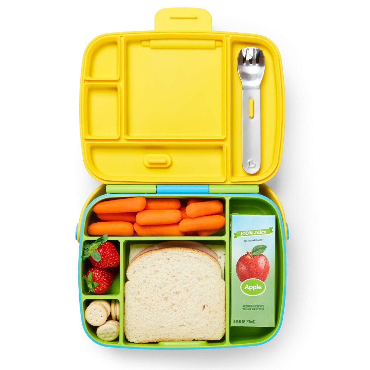 Munchkin Lunch™ Bento Box with Stainless Steel Utensils - Diaper Yard Gh