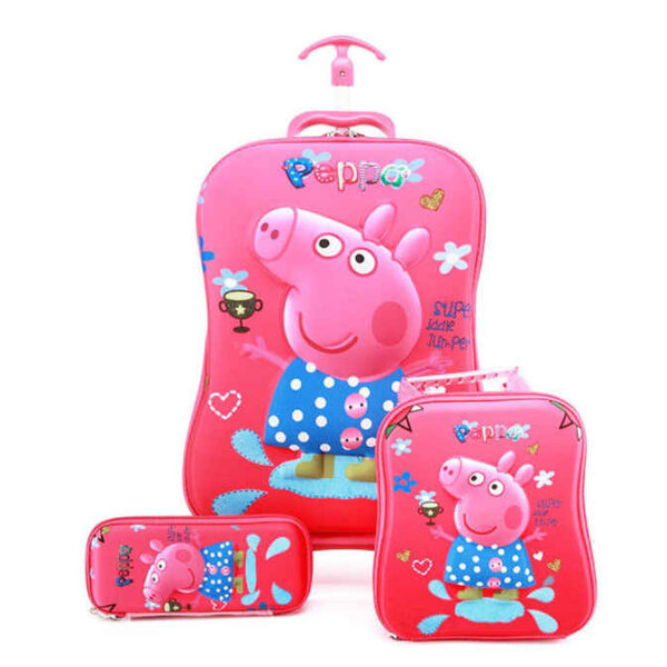 Peppa Pig 3 in 1 Trolley Bag Set - Diaper Yard Gh