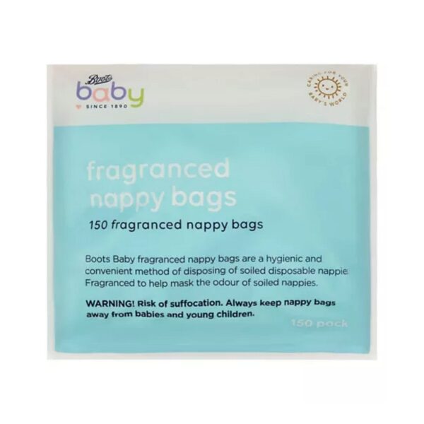 Boots Baby 150 Pack Fragranced Nappy Bags - Diaper Yard Gh