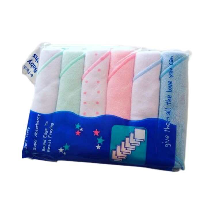 Baby 6pcs Terry Washcloth - Diaper Yard Gh