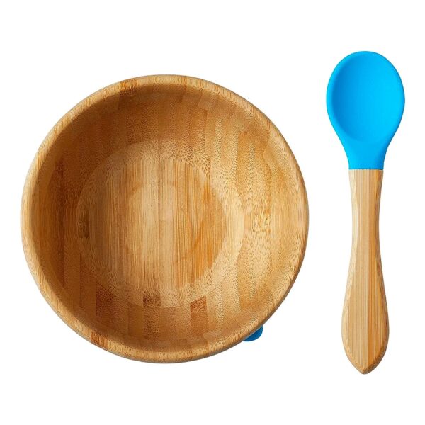 Nuby Bamboo Bowl and Spoon, Weaning Tableware - Diaper Yard Gh