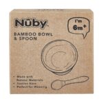 Nuby Bamboo Bowl and Spoon, Weaning Tableware - Diaper Yard Gh