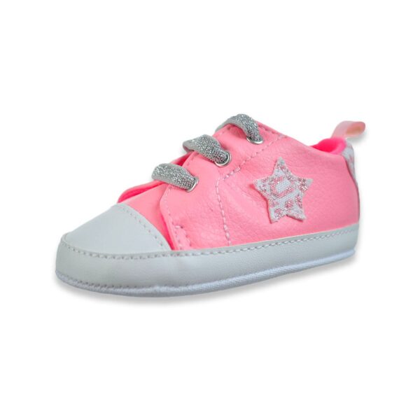 First Steps By Stepping Stones Baby Girls' Glitter Star Booties - Diaper Yard Gh