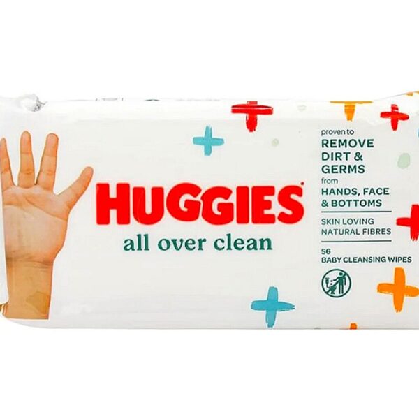 Huggies All Over Clean Single Pack - 56 Wipes - Diaper Yard Gh