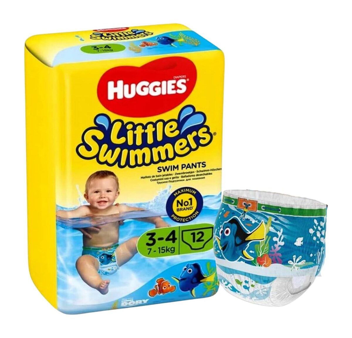 Huggies Little Swimmers Disposable Swim Nappies Size 3-4 - Diaper Yard Gh