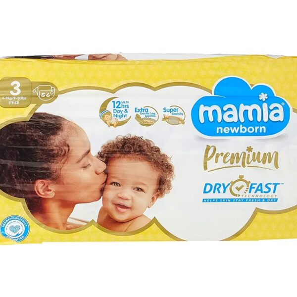 Baby Diapers- Mamia Premium Diapers Size 3 Pack - Diaper Yard Gh