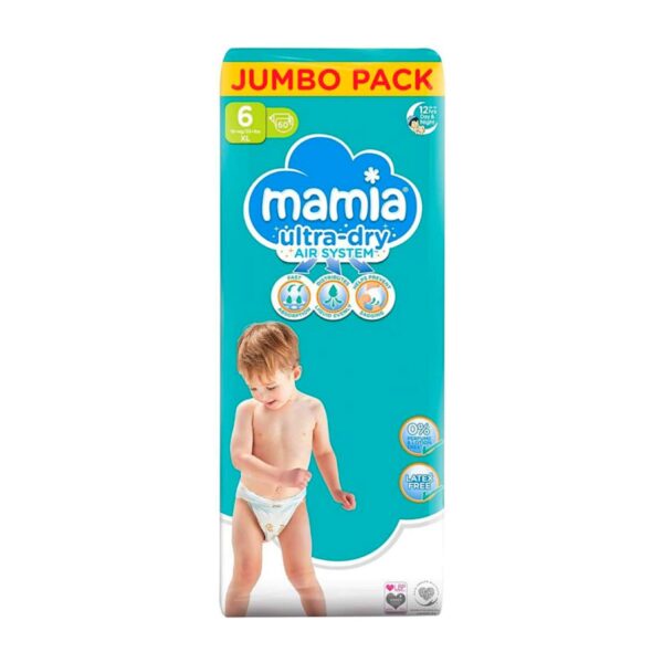 Baby Diapers- Mamia Diapers Size 6 Jumbo Pack - Diaper Yard Gh