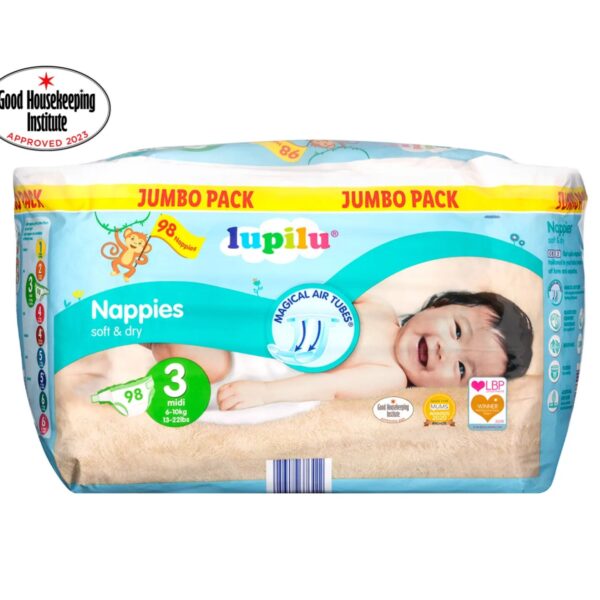 Baby Diapers- Lupilu Diapers Size 3 Jumbo Pack - Diaper Yard Gh