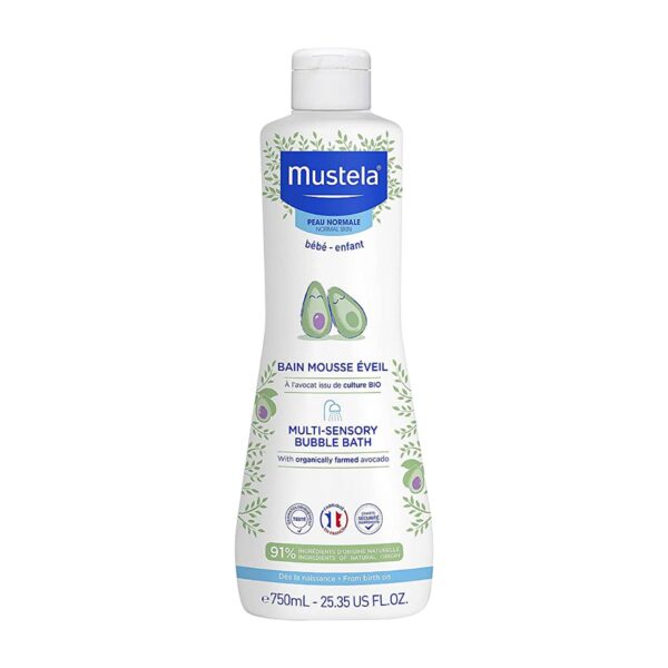 Mustela Multi-Sensory Bubble Bath 750ml - Diaper Yard Gh