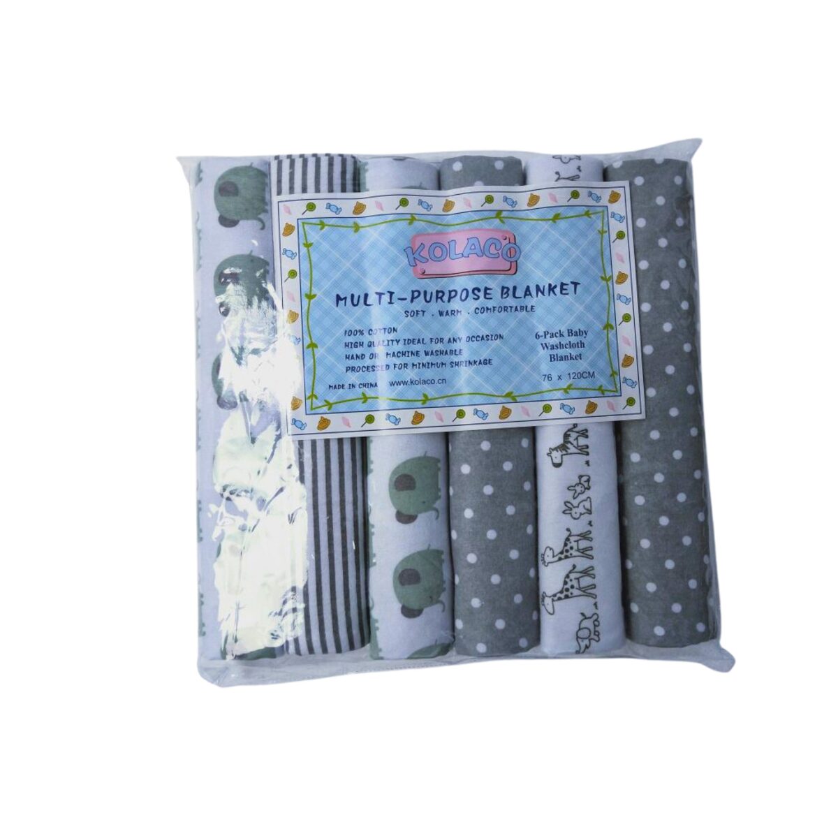 Baby 6 Pack Cotton Cot Sheets - Diaper Yard Gh