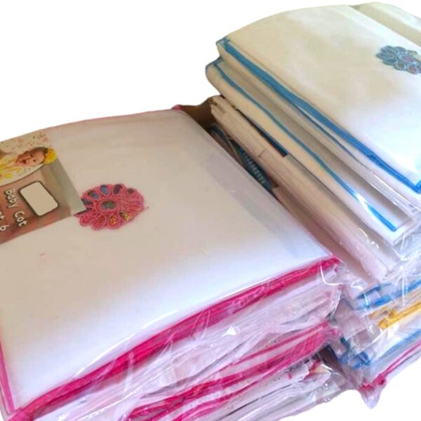 White Baby Cotton Cot Sheets - Diaper Yard Gh