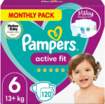 Pampers Active Fit Diapers Monthly Box Size 6 - Diaper Yard Gh