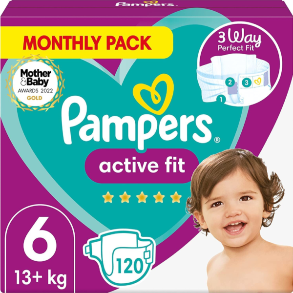 Pampers Active Fit Diapers Monthly Box Size 6 - Diaper Yard Gh