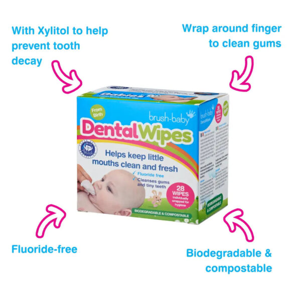 Brush Baby Dental Wipes - Diaper Yard Gh