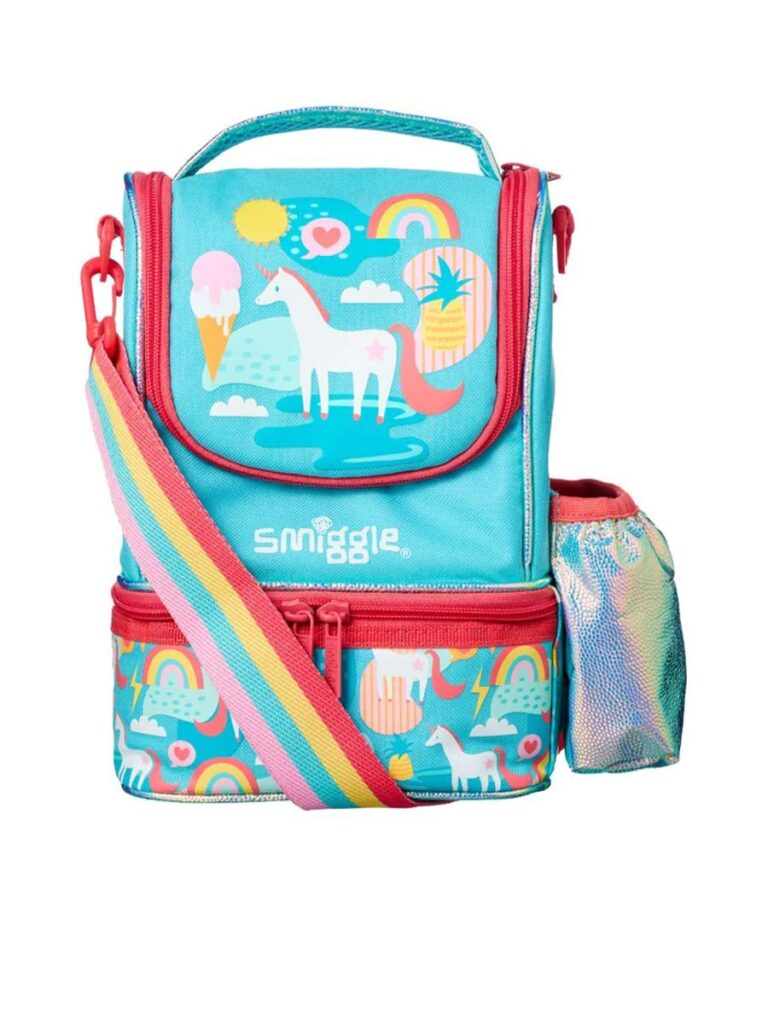 Smiggle Cyan Go Junior Strap Lunchbox - Diaper Yard Gh