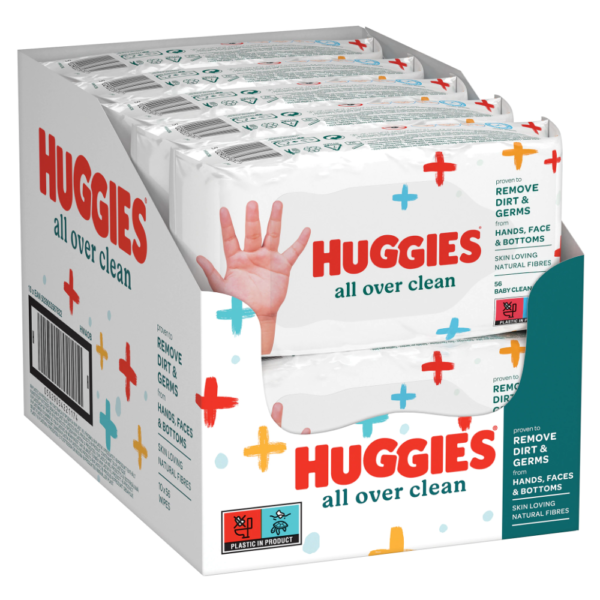 Huggies All Over Clean 10 Pack Box - Diaper Yard Gh