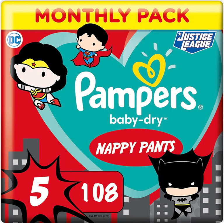 Pampers DC Comics Size 5 Pullup Nappy Pants - Diaper Yard Gh